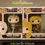 Animation RWBY #587 Weiss Schnee / #589 Yang Xiao Long Vinyl Figure Bobblehead Vaulted Collectible With Protector Funko Pop Figure