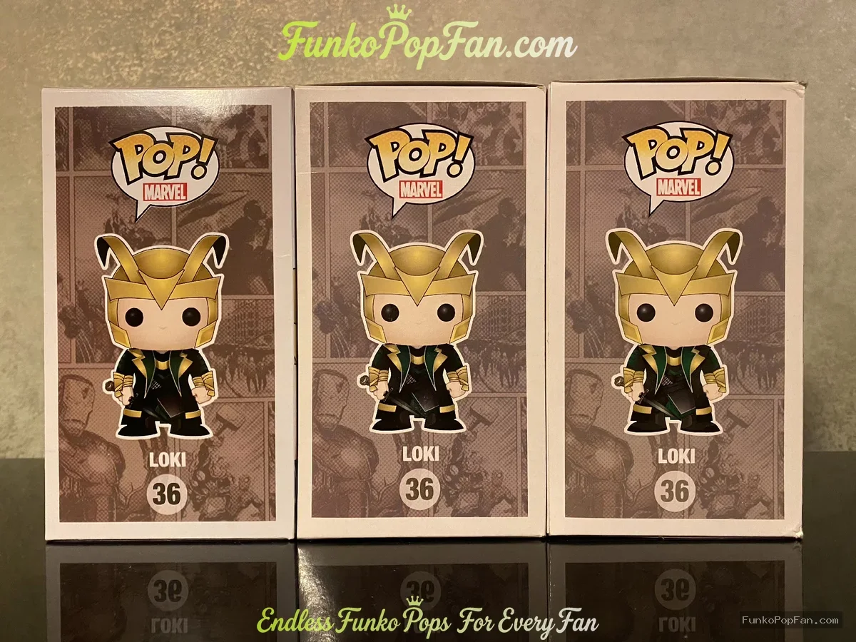Bundle Funko Pop! Marvel Loki #36 Loki X1 Vinyl Figure Bobblehead Vaulted Collectible With Protector - Funko Pop Figure