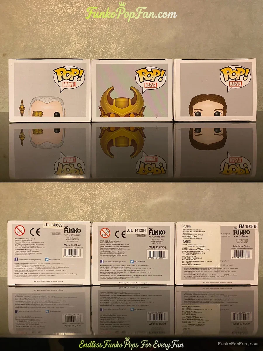 Bundle Funko Pop! Set Marvel Thor #54 Odin + #55 Heimdall + #56 Lady Sif Vinyl Figure Bobblehead Vau - Funko Pop Figure