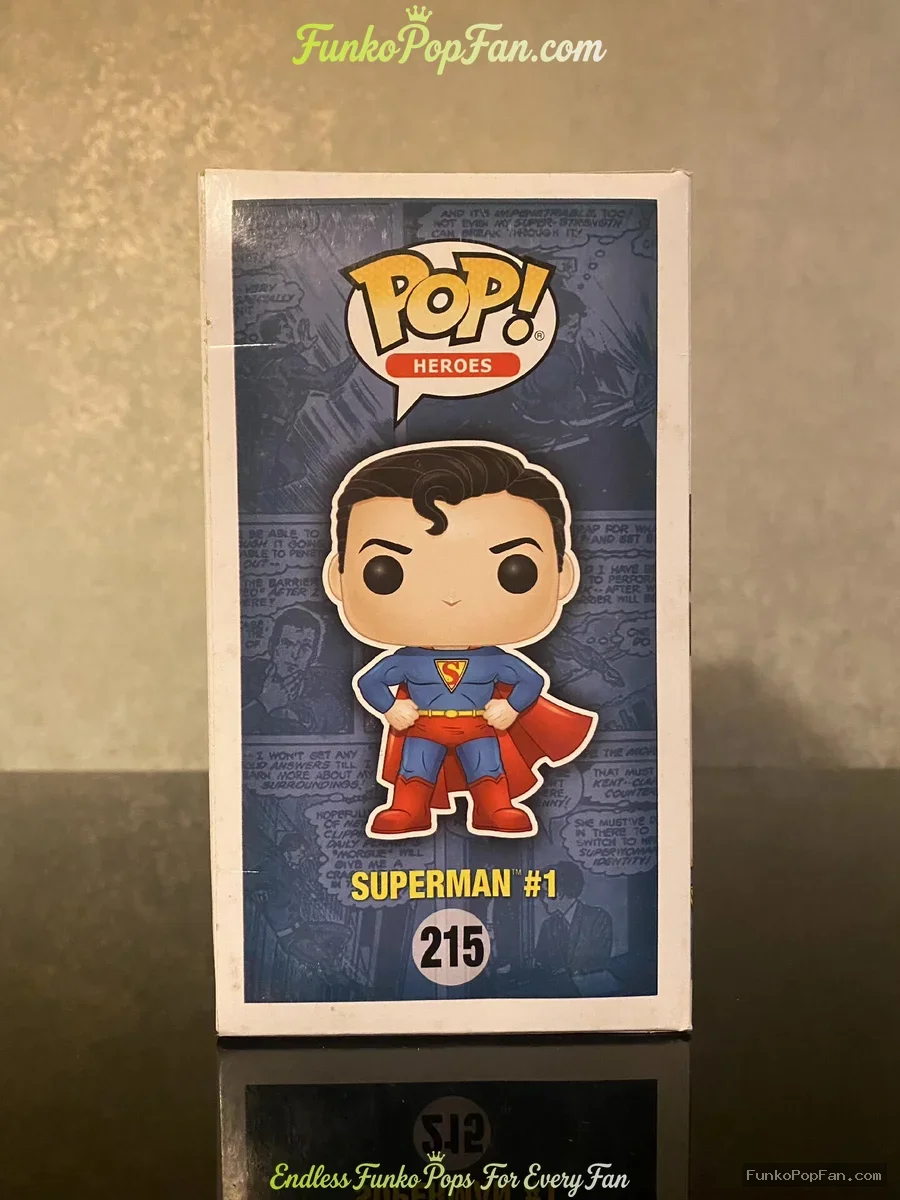 Funko Pop! DC Super Heroes #215 Superman (Fall Convention Exclusive) Vinyl Figure Bobblehead Vaulted - Funko Pop Figure