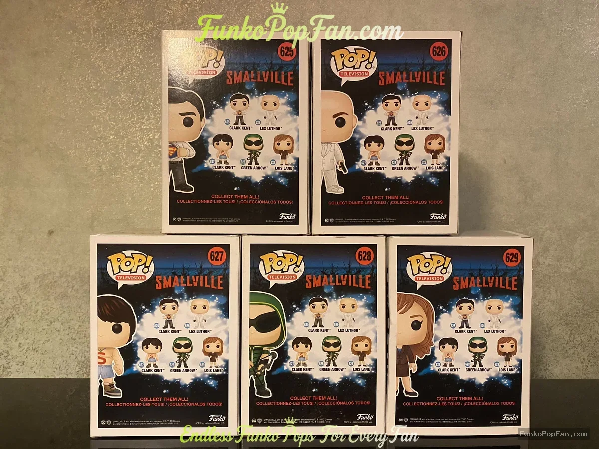 Bundle Funko Pop! Smallville Clark Kent #625 / Lex Luthor #626 / Clark Kent #627 / Green Arrow #628  - Funko Pop Figure