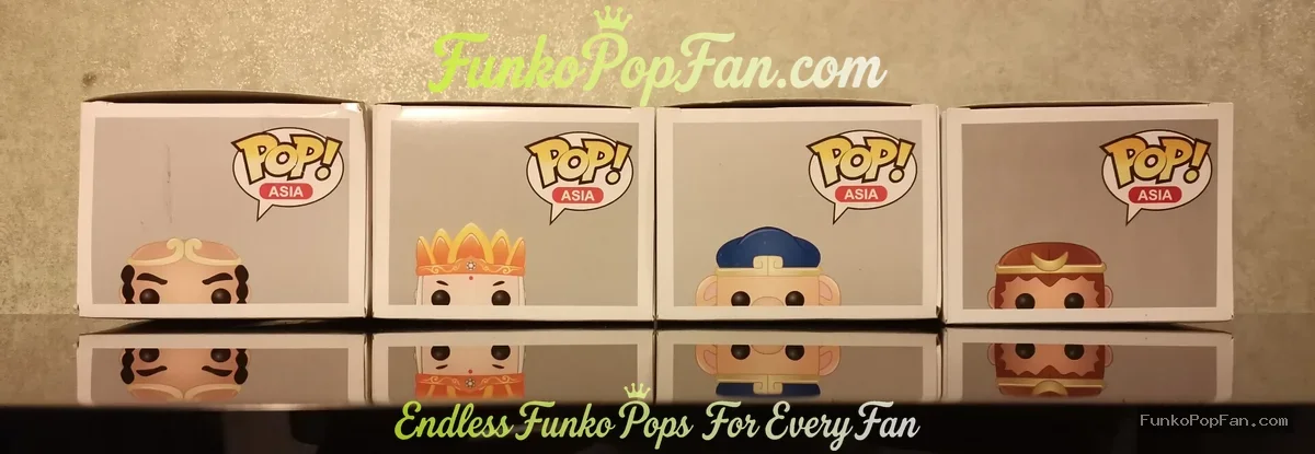 Bundle Funko Pop! Asia Monkey King #01 Monkey King + #02 Monk Tang + #03 Pigsy + #05 Monk Sha Vinyl  - Funko Pop Figure