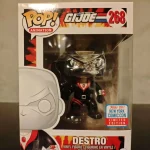 Animation G.I. Joe #268 Destro (New York Comic Con Limited Edition) Vinyl Figure Bobblehead Vaulted Collectible With Protector Funko Pop Figure