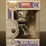 Marvel Universe #19 Silver Surfer (Fantastic Four) Vinyl Figure Bobblehead Vaulted Collectible With Protector Funko Pop Figure
