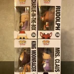 Bundle Funko Pop! Rudolph The Red-Nosed Reindeer #1264 Charlie-in-the-Box / Rudolph #1568 / King Mon - Funko Pop Figure