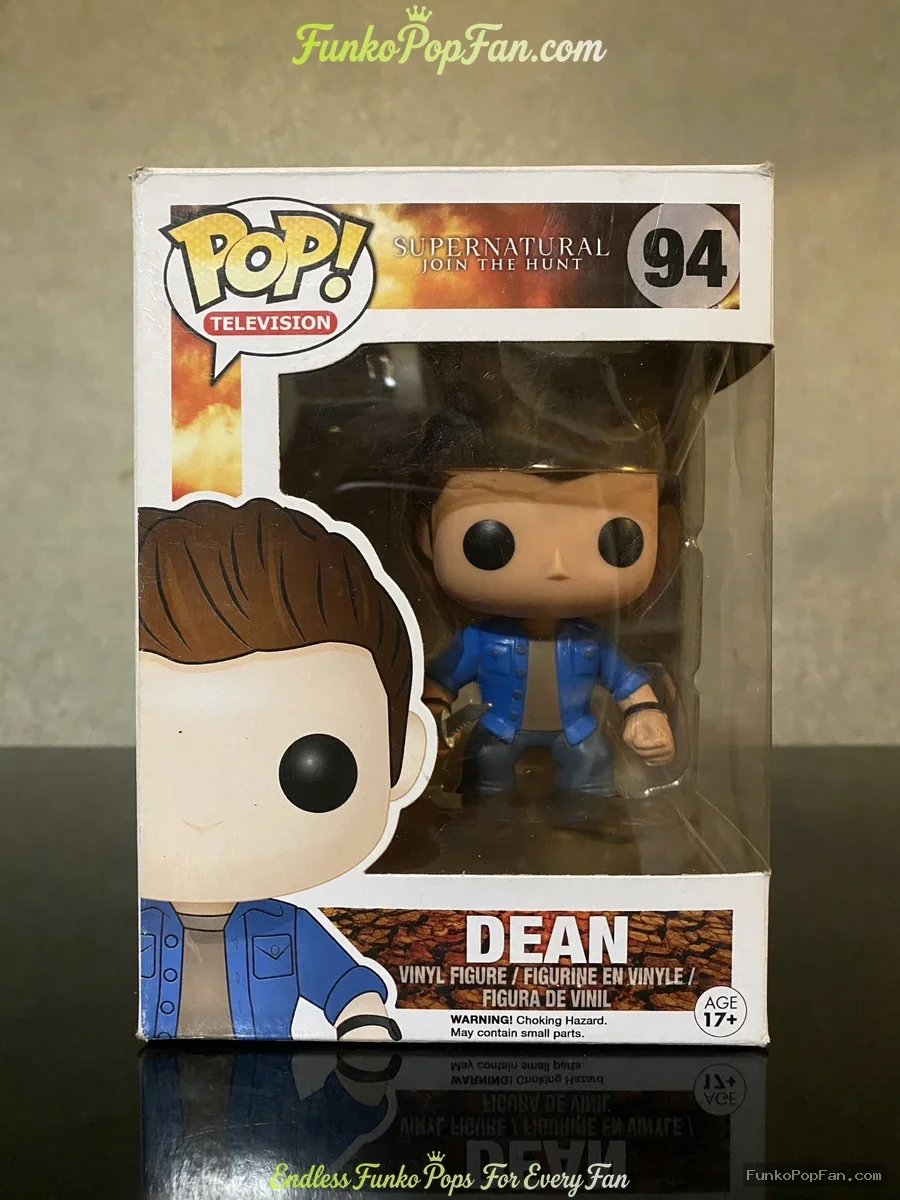 Television Supernatural #94 Dean Vinyl Figure Bobblehead Vaulted Collectible With Protector Funko Pop Figure