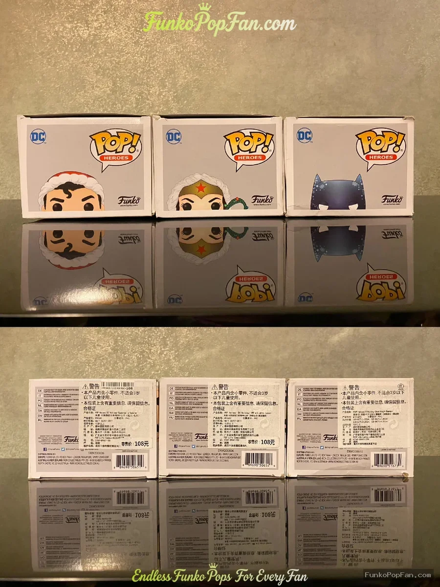 Bundle Funko Pop! DC Super Heroes Superman #353 / Wonder Woman #354 / Batman #366 Vinyl Figure Bobbl - Funko Pop Figure