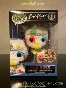Digital Bob Ross #23 Bob Ross | 1200 Vinyl Figure Bobblehead Vaulted Collectible With Protector Funko Pop Figure