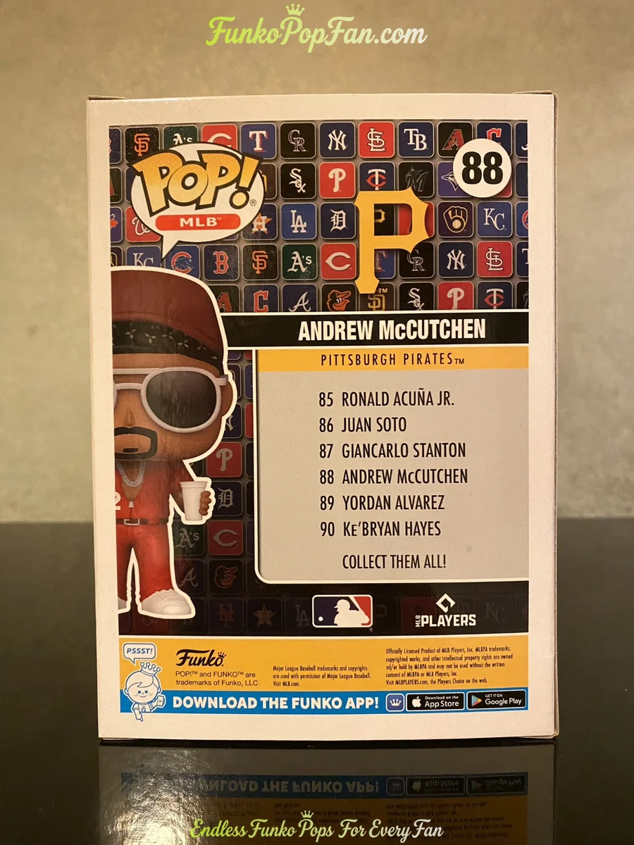 Funko Pop! MLB Baseball #88 Andrew McCutchen (Chase) Vinyl Figure Bobblehead Vaulted Collectible Wit - Funko Pop Figure