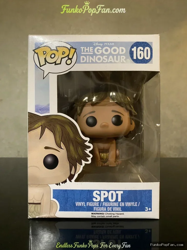 Disney Pixar The Good Dinosaur #160 Spot Vinyl Figure Bobblehead Vaulted Collectible With Protector Funko Pop Figure