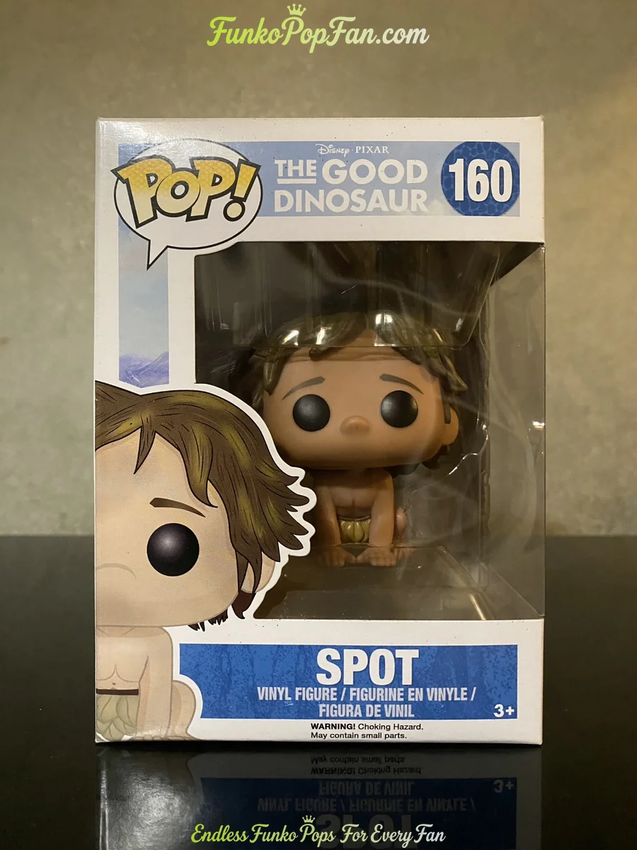 Disney Pixar The Good Dinosaur #160 Spot Vinyl Figure Bobblehead Vaulted Collectible With Protector Funko Pop Figure