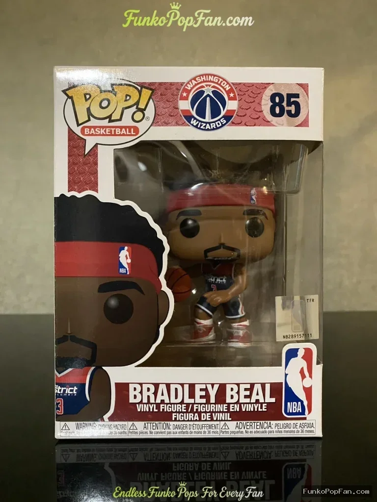 Sports NBA #85 Bradley Beal Vinyl Figure Bobblehead Vaulted Collectible With Protector Funko Pop Figure