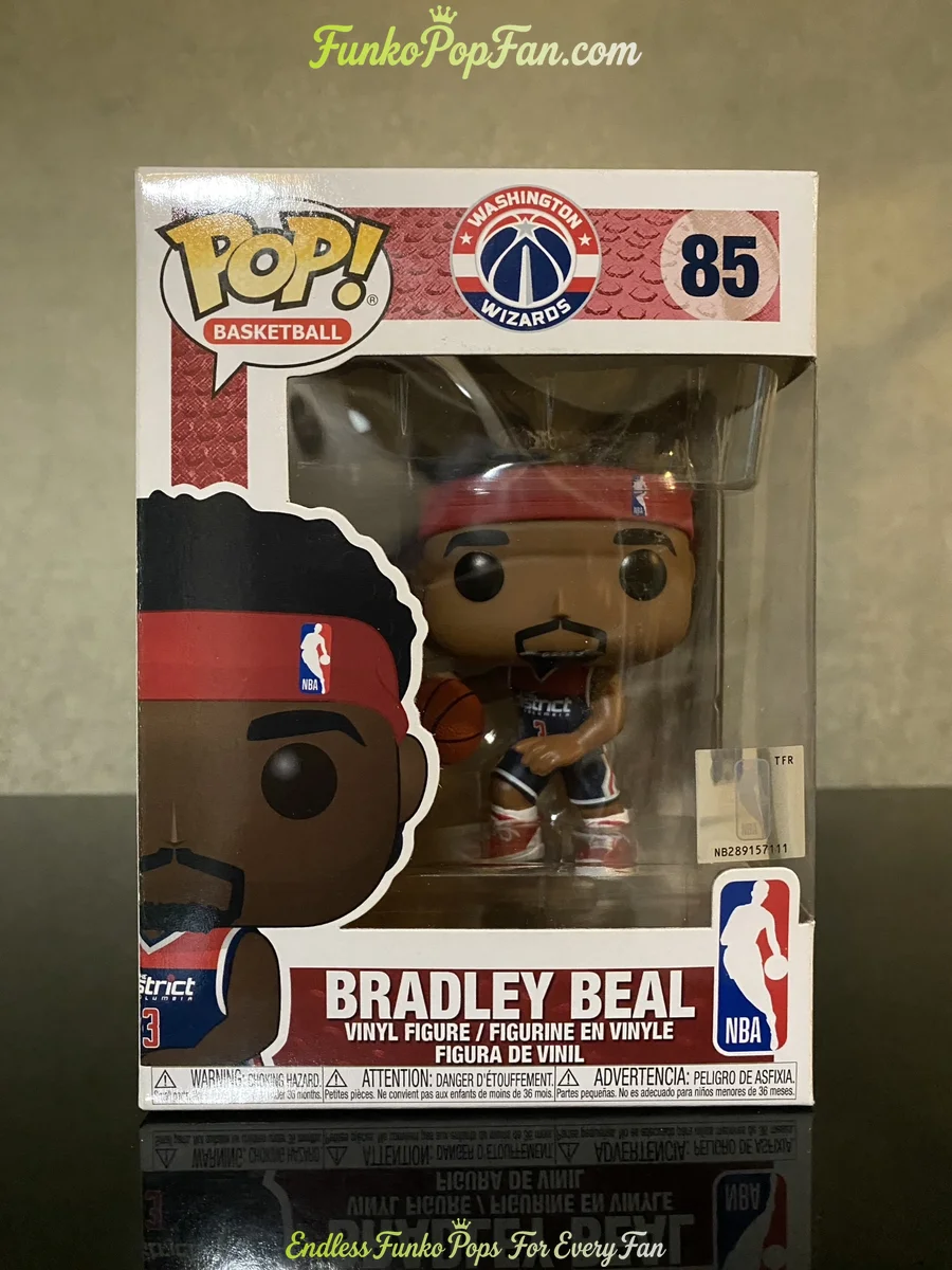 Sports NBA #85 Bradley Beal Vinyl Figure Bobblehead Vaulted Collectible With Protector Funko Pop Figure