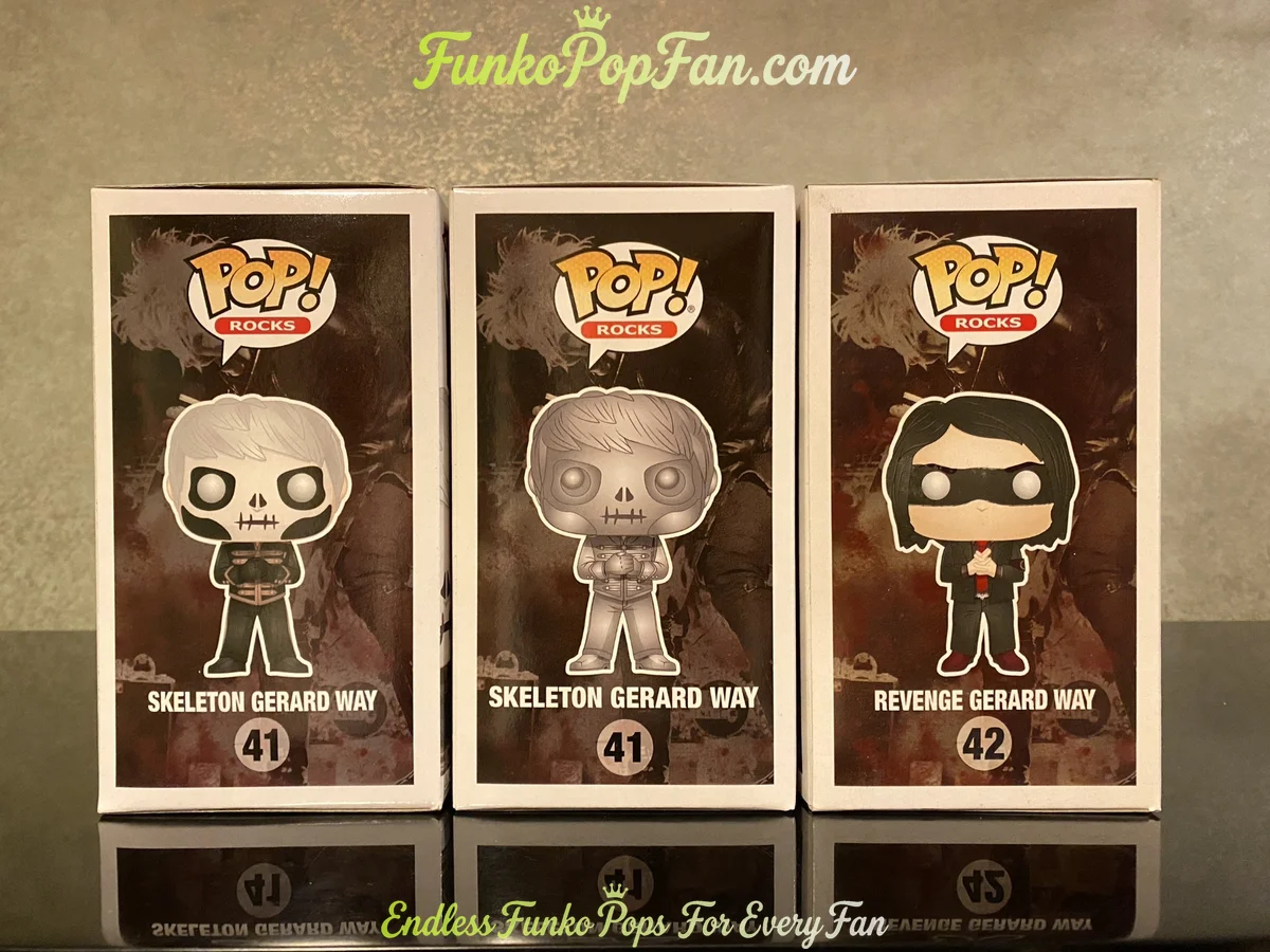 Bundle Funko Pop! My Chemical Romance Skeleton Gerard Way #41 / Revenge Gerard Way #42 Vinyl Figure  - Funko Pop Figure