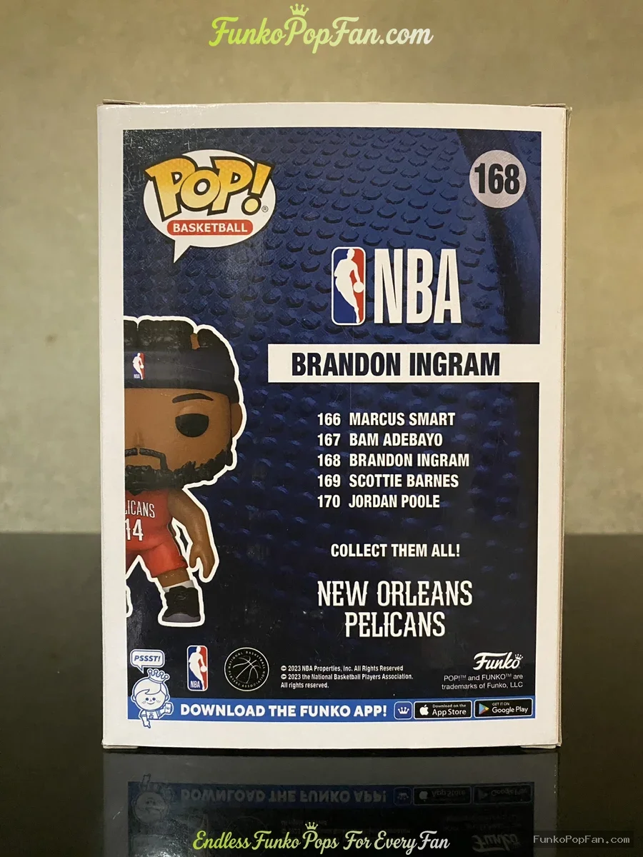 Funko Pop! Basketball New Orleans #168 Brandon Ingram Vinyl Figure Bobblehead Vaulted Collectible Wi - Funko Pop Figure