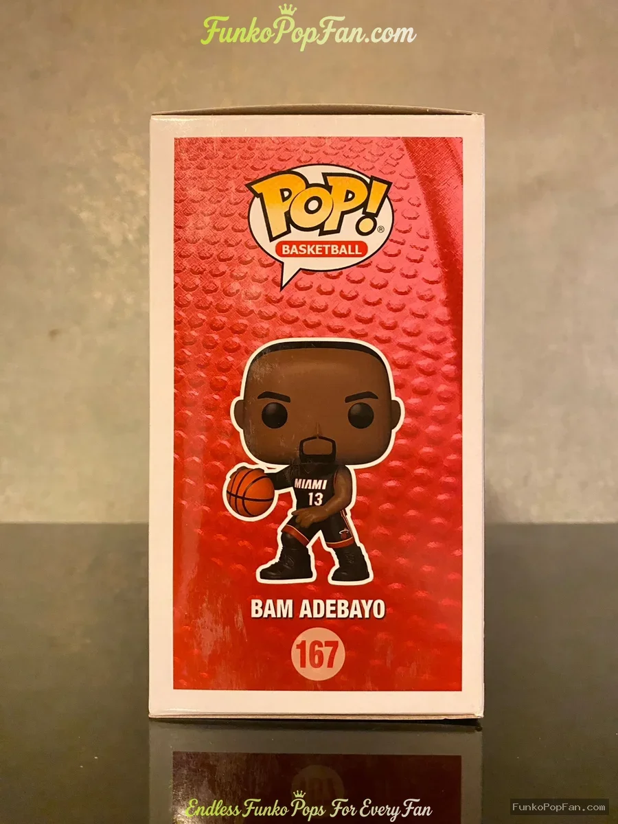 Funko Pop! Basketball #167 Bam Adebayo Vinyl Figure Bobblehead Vaulted Collectible With Protector - Funko Pop Figure