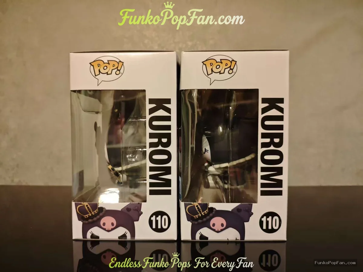 Bundle Funko Pop! Sanrio Kuromi Royal Outfit #110 Chase + Common Vinyl Figure Bobblehead Vaulted Col - Funko Pop Figure