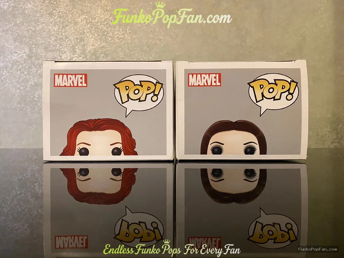 Funko Pop! Marvel Civil War #132 Black Widow / #133 Scarlet Witch Vinyl Figure Bobblehead Vaulted Co - Funko Pop Figure