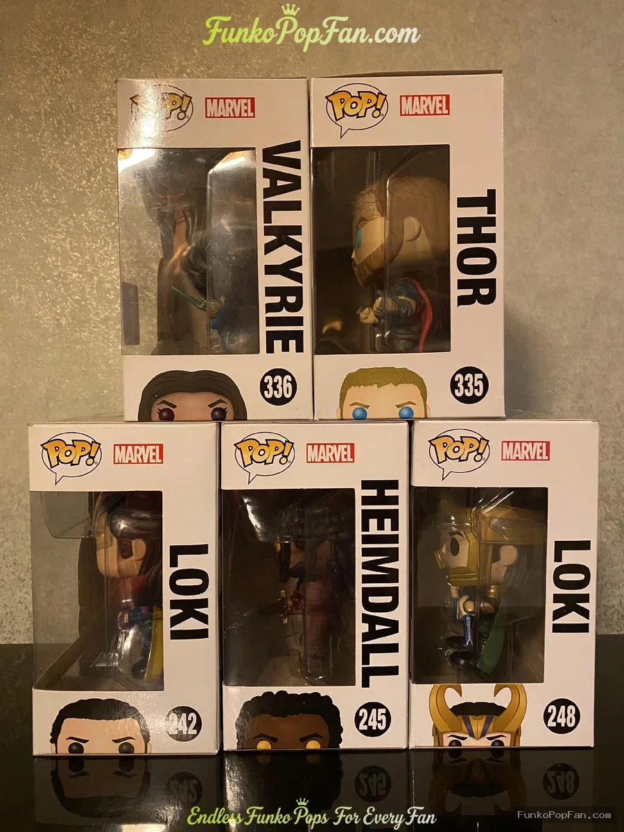 Bundle Funko Pop! Marvel Thor Ragnarok #333 Valkyrie / #335 Thor (Convention Exclusive) Vinyl Figure - Funko Pop Figure