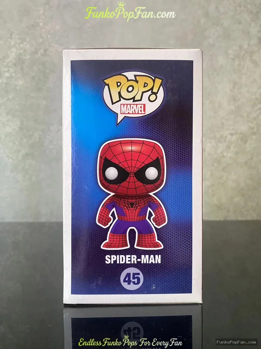 Funko Pop! Marvel The Amazing Spider-Man 2 #45 Spider-Man Vinyl Figure Bobblehead Vaulted Collectibl - Funko Pop Figure