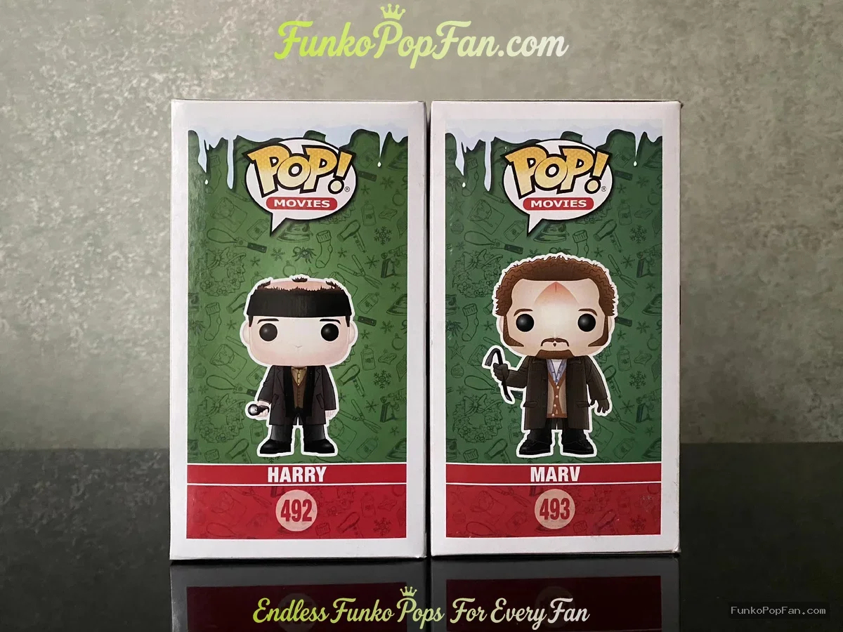 Bundle Funko Pop! Movies Home Alone #492 Harry / Mary #493 Vinyl Figure Bobblehead Vaulted Collectib - Funko Pop Figure