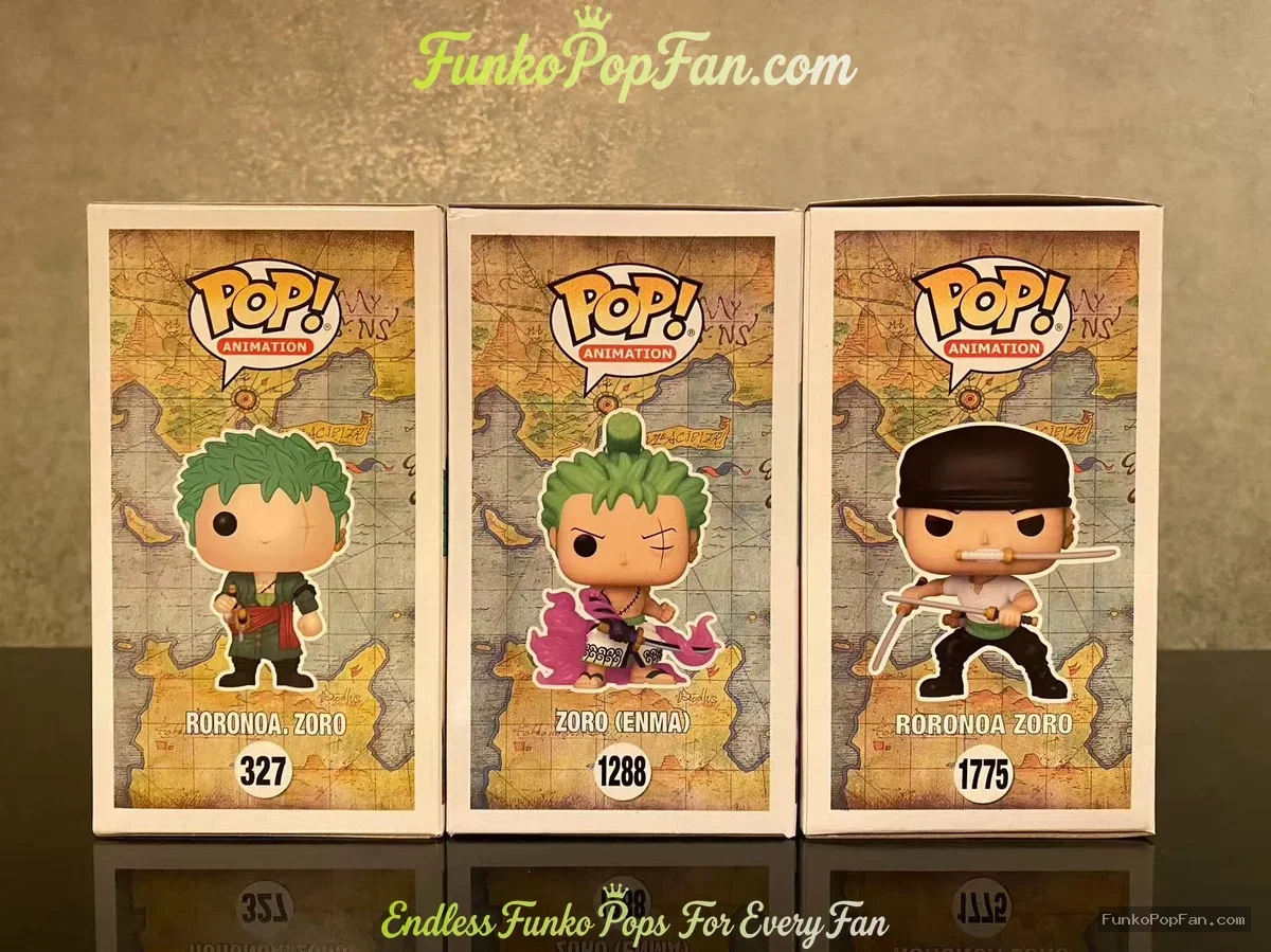 Bundle Funko Pop! One Piece Roronoa Zoro #327 Roronoa Zoro / Zoro (Enma) #1288 / Roronoa Zoro (Chase - Funko Pop Figure