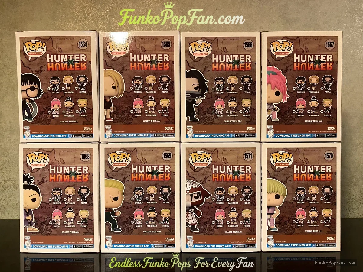 Bundle Funko Pop! Hunter x Hunter Shizuku #1568 / Pakunoda #1565 / Feitan #1566 / Machi #1567 / Nobu - Funko Pop Figure