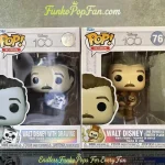Bundle Funko Pop! Disney Icons 100 Walt Disney with Drawing #74 + #76 Walt Disney and Donald & Timothy Plush Vinyl Figure Bobblehead Vaulted Collectible With Protector Funko Pop Figure