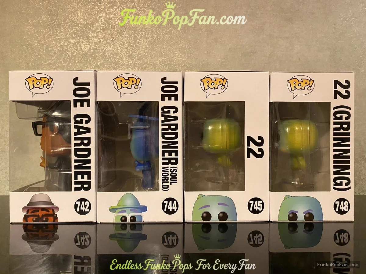 Bundle Funko Pop! Soul Joe Gardner #742 / Joe Gardner #744 / 22 #745 / 22 (Grinning) #748 Vinyl Figu - Funko Pop Figure