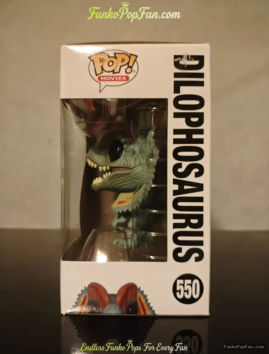 Funko Pop! Movies Jurassic Park #550 Dilophosaurus (Glow in the Dark) Vinyl Figure Bobblehead Vaulte - Funko Pop Figure