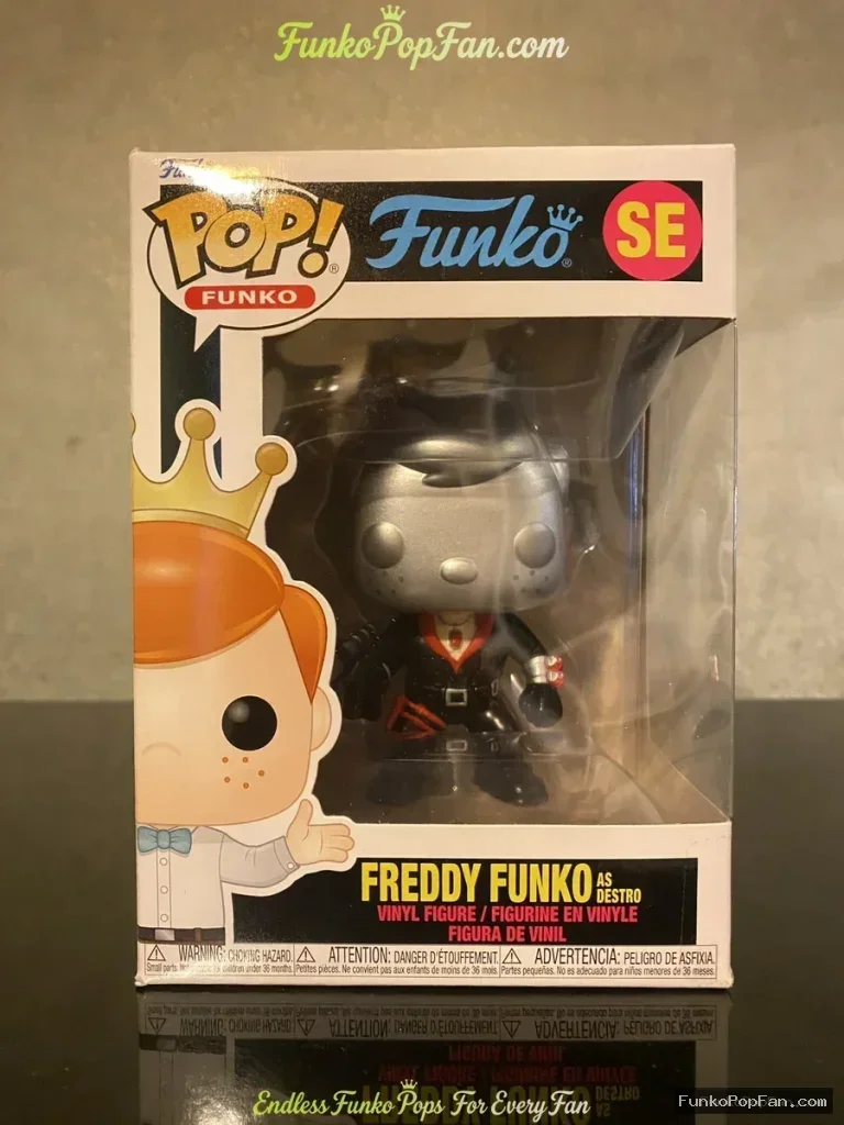 Freddy Funko as Destro G.I. Joe #105 SE (1/4000 Exclusive) Vinyl Figure Bobblehead Vaulted Collectible With Protector Funko Pop Figure