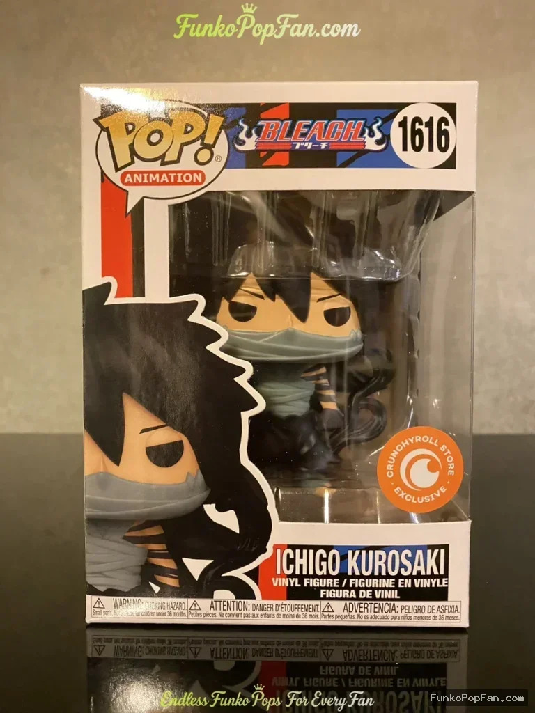 Funko Pop! Animation Bleach #1616 Ichigo Kurosaki (Crunchyroll Exclusive) Vinyl Figure Bobblehead Va - Funko Pop Figure