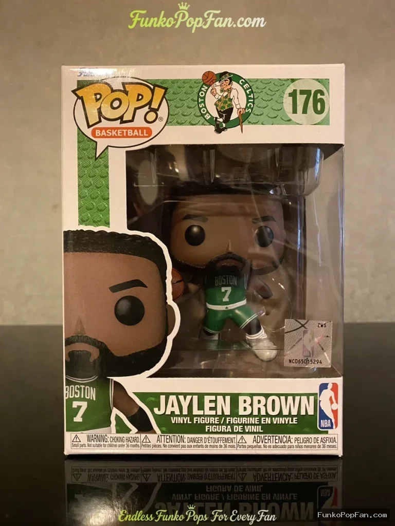 Funko Pop Boston Celtics Jaylen Brown #176 White Jersey Funko.com Exclusive Vinyl Figure Bobblehead  - Funko Pop Figure
