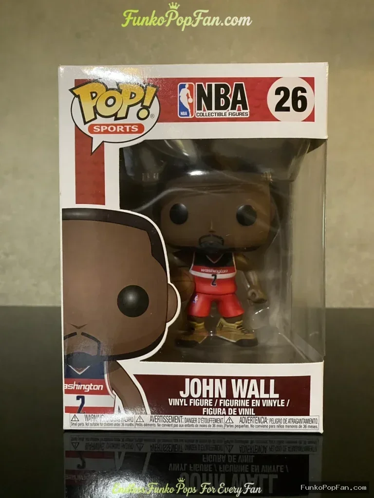 Funko Pop! Sports NBA #26 John Wall Vinyl Figure Bobblehead Vaulted Collectible With Protector - Funko Pop Figure