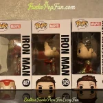 Bundle Funko Pop Avengers #467 Iron Man (NYCC 2019) #529 Iron Man (Convention Exclusive) #580 Iron M - Funko Pop Figure