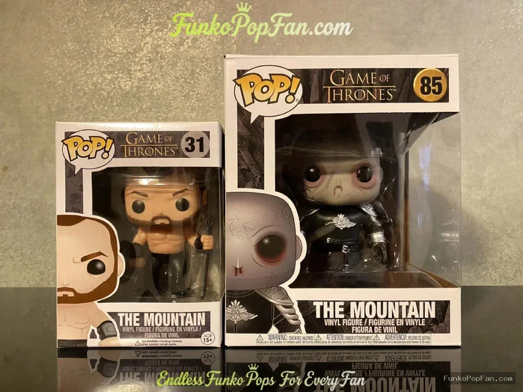 Bundle Funko Pop! Game of Thrones #31 The Mountain Vinyl Figure Bobblehead Vaulted Collectible With  - Funko Pop Figure