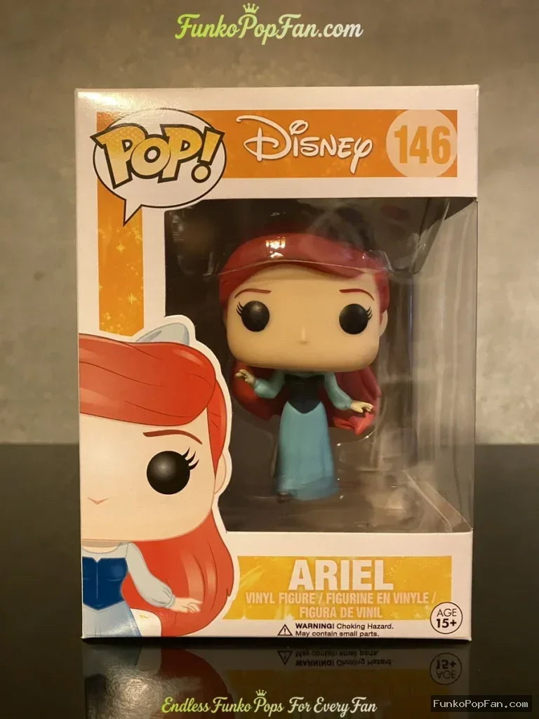 Funko Pop! Disney #146 Ariel Vinyl Figure Bobblehead Vaulted Collectible With Protector - Funko Pop Figure
