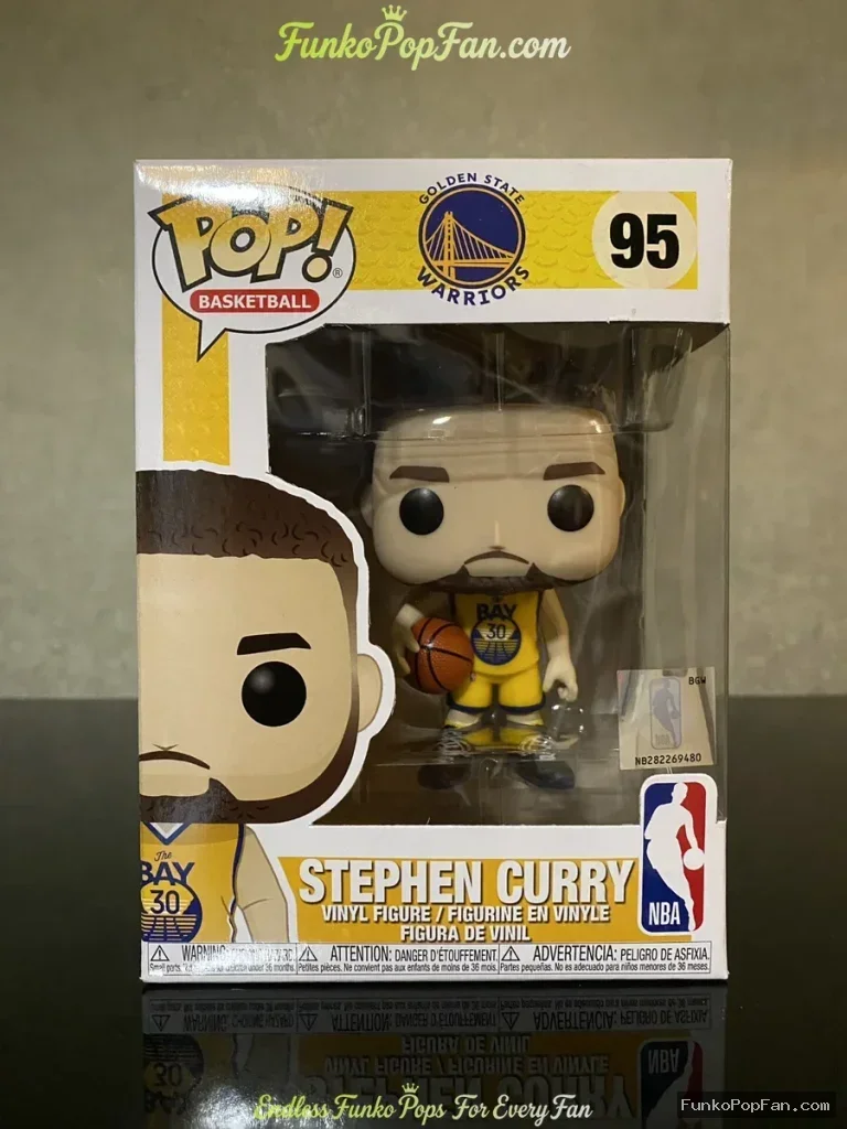Funko Pop! Basketball Golden State Warriors #95 Stephen Curry Vinyl Figure Bobblehead Vaulted Collec - Funko Pop Figure