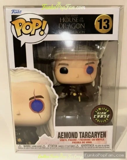 Funko Pop House of the Dragon #13 Aemond Targaryen (Glow Chase) Vinyl Figure Bobblehead Vaulted Coll - Funko Pop Figure