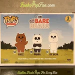 Bundle Funko Pop! Animation We Bare Bears #103 Grizz, Panda & Ice Bear (Flocked Barnes & Noble Exclu - Funko Pop Figure