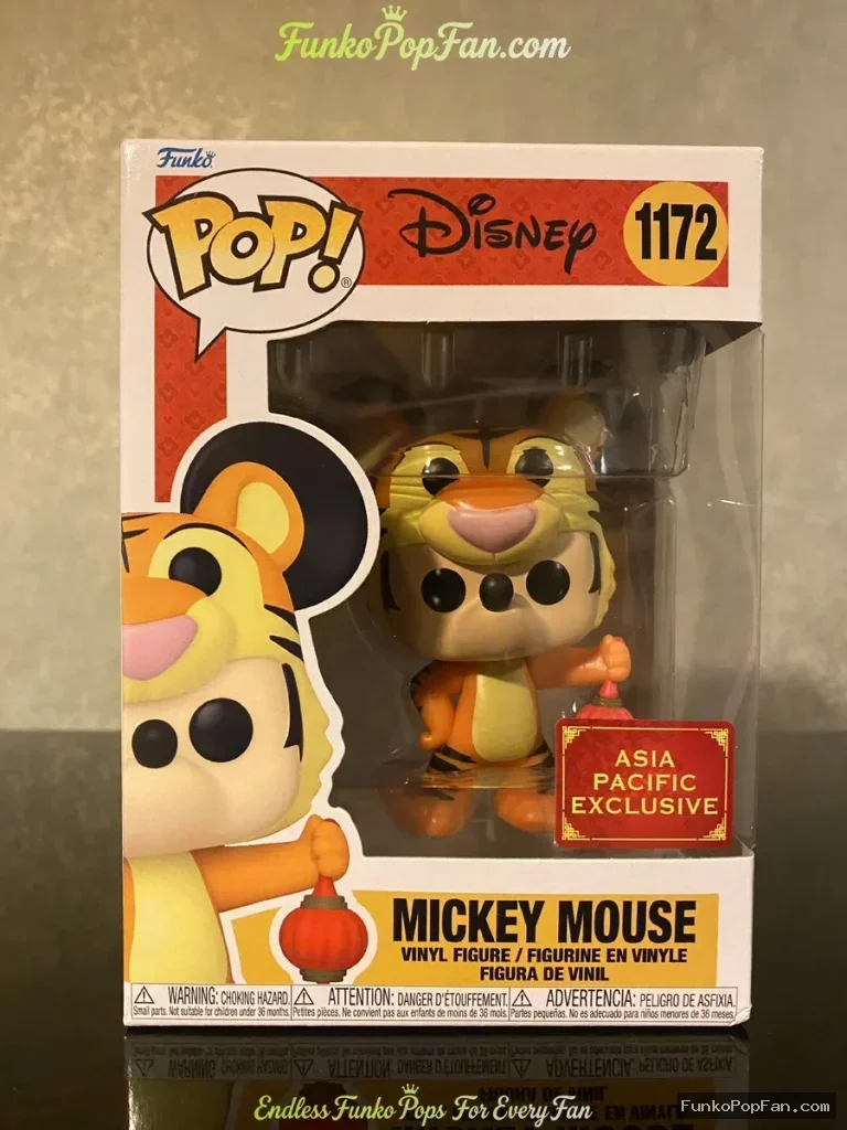 Funko Pop! Disney Animation #1172 Mickey Mouse (Asia Pacific Exclusive) Vinyl Figure Bobblehead Vaul - Funko Pop Figure