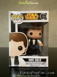 Funko Pop Star Wars #03 Han Solo Vinyl Figure Bobblehead Vaulted Collectible With Protector - Funko Pop Figure