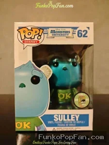 Funko Pop! Disney Monsters University Sulley #62 (SDCC 2013 Metallic) Vinyl Figure Bobblehead Vaulte - Funko Pop Figure