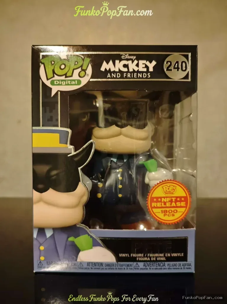 Funko Pop! Digital Disney Mickey and Friends #240 Pete (Legendary LE 1800 pcs) Vinyl Figure Bobblehe - Funko Pop Figure