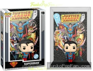 Funko Pop! DC Justice League of America #19 Superman Vinyl Figure Bobblehead Vaulted Collectible Wit - Funko Pop Figure