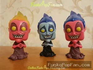 Bundle Funko Pop Disney Villains #1142 Hades (Red) #785 Hades (Blue) Vinyl Figure Bobblehead Vaulted - Funko Pop Figure