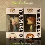 Bundle Funko Pop! Disney Frozen II #588 Young Elsa / #589 Young Anna Vinyl Figure Bobblehead Vaulted - Funko Pop Figure