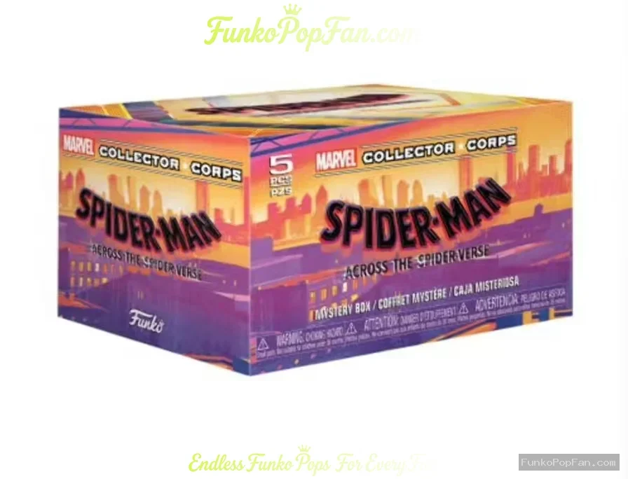 Funko Pop Marvel Collector Corps Spider-Man Across the Spider-Verse #5 Spider-Man (Convention Exclus - Funko Pop Figure