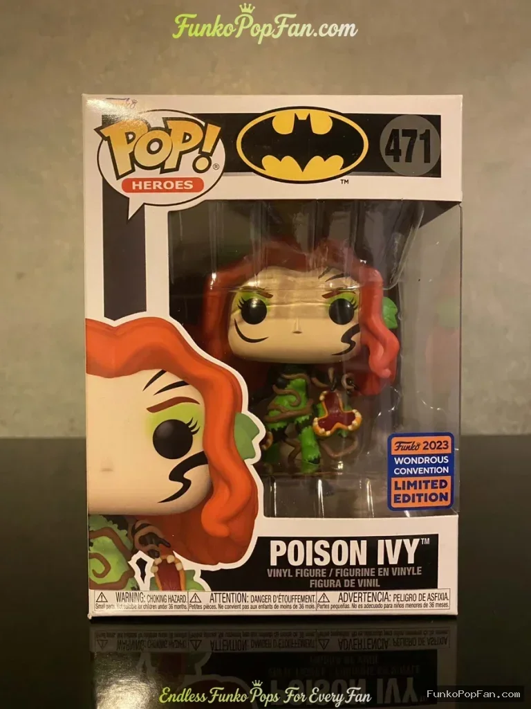 Funko Pop #471 Heroes Batman Poison Ivy (Wondrous Convention Limited Edition) Vinyl Figure Bobblehea - Funko Pop Figure