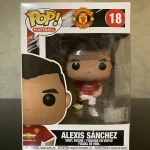 Funko Pop Football #18 Alexis Sanchez Vinyl Figure Bobblehead Vaulted Collectible With Protector - Funko Pop Figure